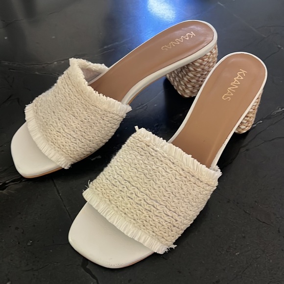 Kaanas Shoes - Kaanas Sumatra White Espadrille Sz 10